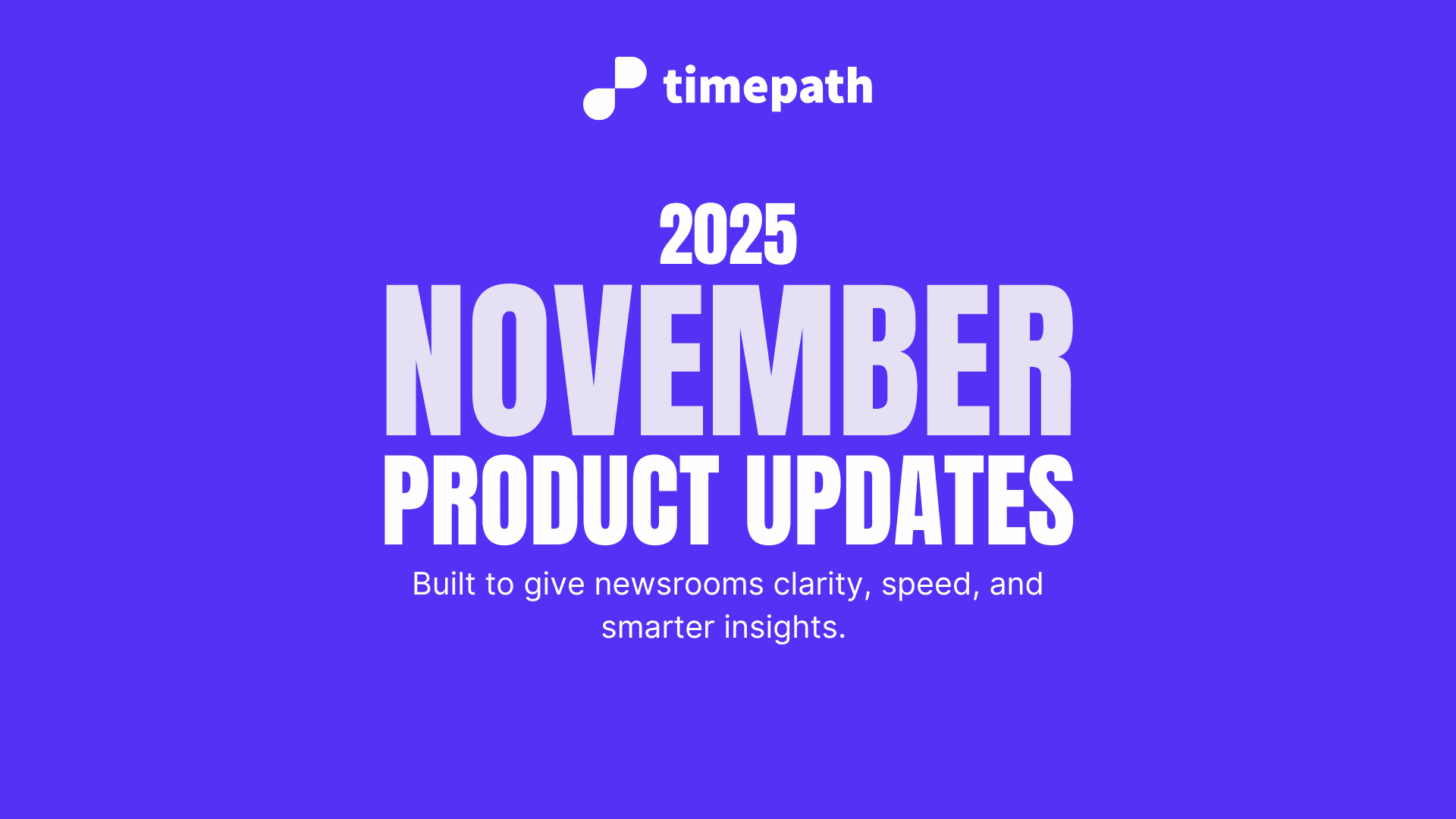 November 2025 Product Update Cover