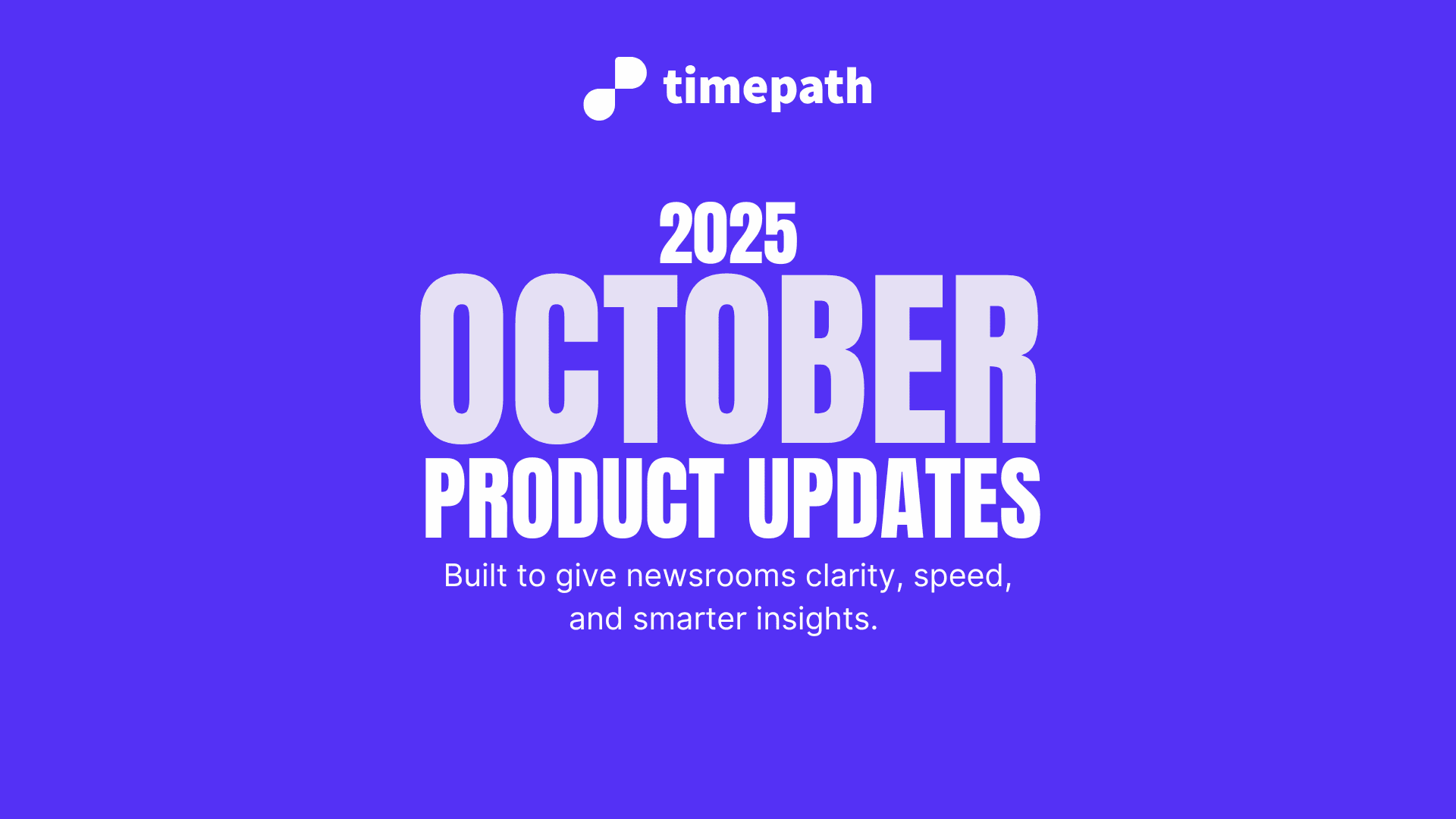 October 25 Product Update