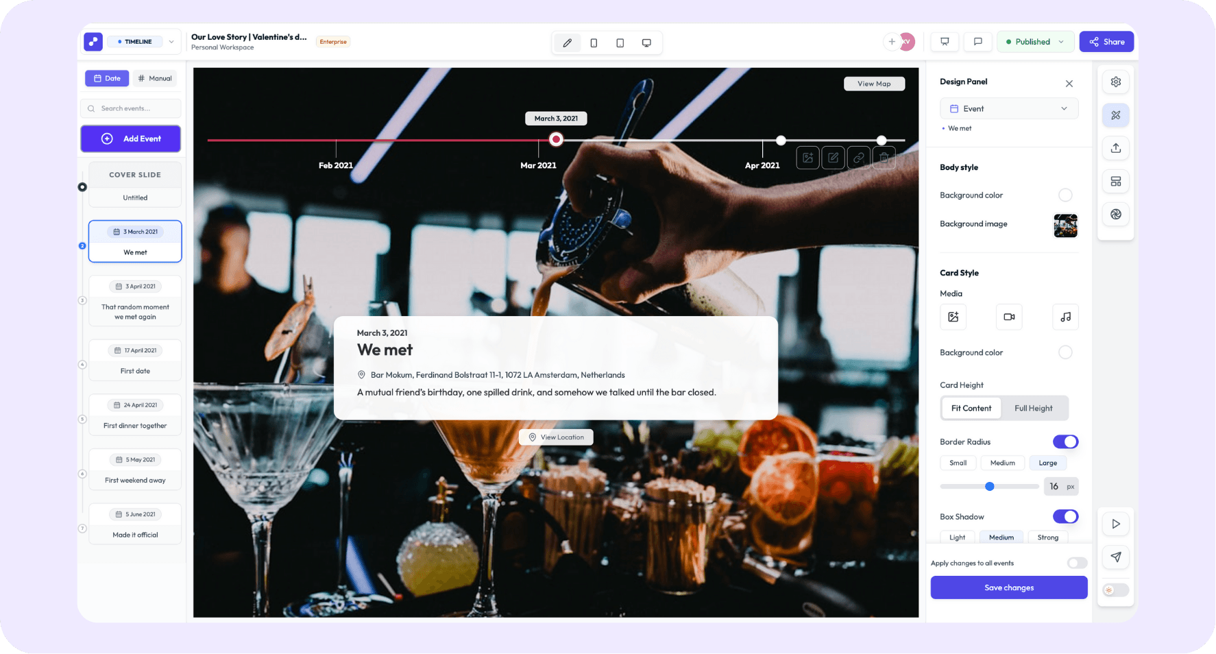 Customize Love story