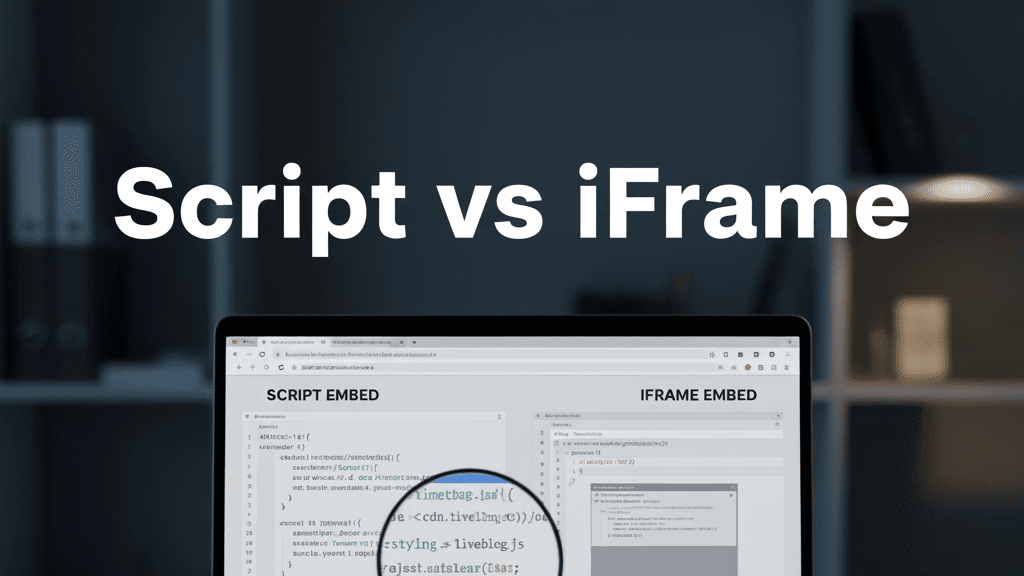 Script vs iFrame Timepath Liveblog