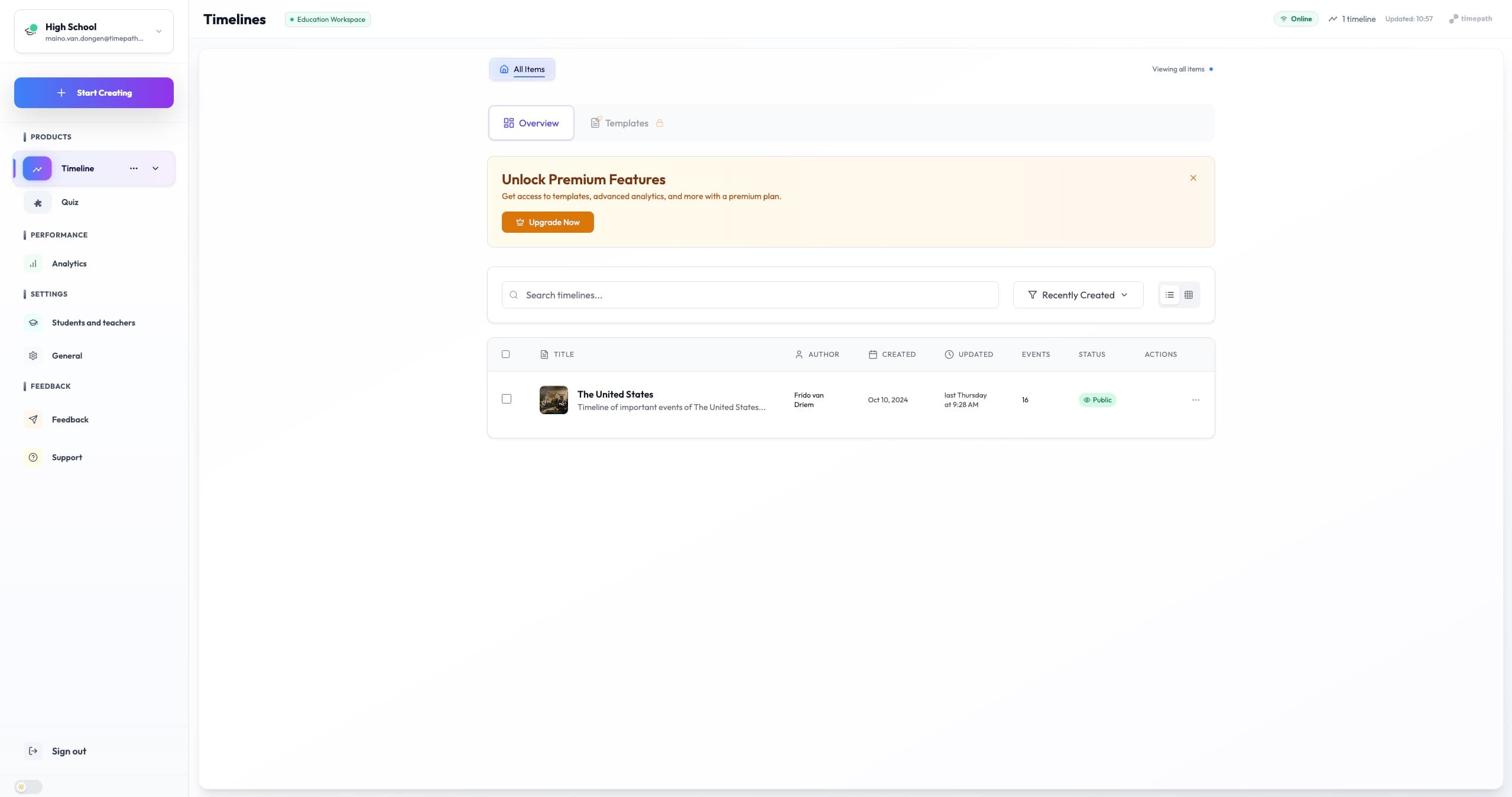 Elevate your teaching with Timepath Classroom β Interactive timelines ...